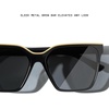 image:imageQUAY Level Up Sunglasses Oversized Womens Square Sunglasses with UV Protected Lenses Statement Designer ShadesBlack GoldSmoke Polarized