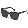 image:imageQUAY Level Up Sunglasses Oversized Womens Square Sunglasses with UV Protected Lenses Statement Designer ShadesBlack GoldSmoke Polarized