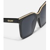 image:imageQUAY Level Up Sunglasses Oversized Womens Square Sunglasses with UV Protected Lenses Statement Designer ShadesBlack GoldSmoke Polarized