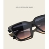 image:imageQUAY Level Up Sunglasses Oversized Womens Square Sunglasses with UV Protected Lenses Statement Designer ShadesMatte BlackBlack Coral