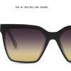 image:imageQUAY Level Up Sunglasses Oversized Womens Square Sunglasses with UV Protected Lenses Statement Designer ShadesMatte BlackBlack Gold