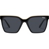 image:imageQUAY Level Up Sunglasses Oversized Womens Square Sunglasses with UV Protected Lenses Statement Designer ShadesMilky TortoiseBlack