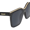 image:imageQUAY Level Up Sunglasses Oversized Womens Square Sunglasses with UV Protected Lenses Statement Designer ShadesMilky TortoiseBlack