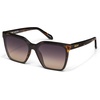 image:imageQUAY Level Up Sunglasses Oversized Womens Square Sunglasses with UV Protected Lenses Statement Designer ShadesTortoiseSmoke Taupe Polarized