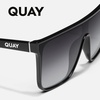 image:imageQUAY Nightfall Oversized Shield Sunglasses for Women amp Men  Extra Large Polarized UV Protection Shades for Everyday WearBlackSmoke Polarized