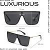 image:imageQUAY Nightfall Remixed Oversized Shield Sunglasses for Men amp Women Square Glasses with UVProtected Lenses for Daily UseBlackBlack Polarized