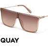 image:imageQUAY Nightfall Remixed Oversized Shield Sunglasses for Men amp Women Square Glasses with UVProtected Lenses for Daily UseDoeBrown Fawn