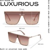 image:imageQUAY Nightfall Remixed Oversized Shield Sunglasses for Men amp Women Square Glasses with UVProtected Lenses for Daily UseDoeBrown Fawn