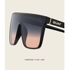 image:imageQUAY Oversized Nightfall Medium NonPolarized Shield Sunglasses for Men amp Women Unisex Shades with UVProtected LensesBlackBlack Coral