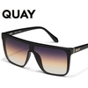 image:imageQUAY Oversized Nightfall Medium NonPolarized Shield Sunglasses for Men amp Women Unisex Shades with UVProtected LensesBlackDusk Poppy