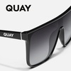 image:imageQUAY Oversized Nightfall Medium NonPolarized Shield Sunglasses for Men amp Women Unisex Shades with UVProtected LensesBlackSmoke Polarized