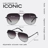 image:imageQUAY Polarized Unisex Aviator Sunglasses UV Protection Oversized Fashion Accessories for On The Go LifestyleBlackFade Polarized