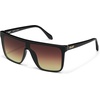 image:imageQUAY Unisex Shield Shield Polarized Shield Lenses with UV Protection Oversized SunglassesBlackBrown Yellow
