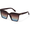 image:imageQUAY Women Level Up Square SunglassesChocolateBrown Blue