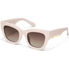 image:imageQUAY Womens By The Way Oversized Square SunglassesChampagne
