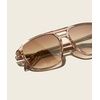 image:imageQUAY womens On the Fly Aviator SunglassesOffwhite