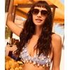 image:imageQUAY womens On the Fly Aviator SunglassesOffwhite