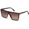 image:imageQuay  Sunglasses for Men amp Women Polarized Shield Lenses with UV Protection Oversized Sunglasses Nightfall Extra LargeTortoise Gold