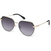 image:imageQuay  Womens Sunglasses Polarized Round Lenses with UV Protection Coffee Run Tortoise GoldBlack GoldSmoke