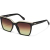 image:imageQuay  Womens Sunglasses Polarized Square Lenses with UV Protection Vibe CheckBlackBrown Yellow