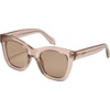 image:imageQuay  Womens Sunglasses Polarized Square Lenses with UV Protection Vibe CheckCrystal DoeTan