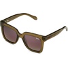 image:imageQuay  Womens Sunglasses Polarized Square Lenses with UV Protection Vibe CheckGreen Polarized