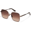 image:imageQuay  Womens Sunglasses Square Lenses with UV Protection Oversized Sunglasses 5th Ave ChocolateBrown Fawn