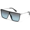image:imageQuay Unisex Nightfall Remixed Shield SunglassesBrownClear Rx