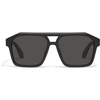 image:imageQUAY  Mens Sunglasses Oversized Aviator Shades UV Protected LensesMatte BlackBlack Polarized