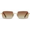 image:imageQUAY  Sunglasses for Men amp Women Square Lenses with UV ProtectionGoldSepia