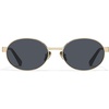 image:imageQUAY  Sunglasses for Men amp Women Square Lenses with UV ProtectionGoldSmoke