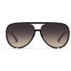 image:imageQUAY  Womens Aviator Sunglasses Oversized Shades with UV Protected Lenses High ProfileBlack GoldSmoke Taupe Polarized