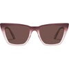 image:imageQUAY  Womens Call The Shots Sunglasses Cat Eye Lenses with UV ProtectionPlatinum Yellow Brown