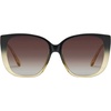 image:imageQUAY  Womens Ever After Sunglasses Square Lenses with UV ProtectionBlack Yellow
