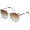 image:imageQUAY  Womens Ever After Sunglasses Square Lenses with UV ProtectionClear