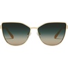 image:imageQUAY  Womens Sunglasses Oversized Cat Eye Shades UV Protected LensesBrushed Gold
