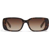 image:imageQUAY  Womens Sunglasses Oversized Rectangle Shades UV Protected Lenses KarmaNeutral TortoiseBrown