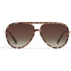 image:imageQUAY  Womens Sunglasses Polarized Aviator Lenses with UV Protection Oversized Sunglasses High Profile Brown Tortoise