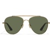 image:imageQUAY  Womens Sunglasses Square Lenses with UV Protection Oversized Sunglasses Ever AfterBrushed GoldGreen Polarized
