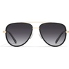 image:imageQUAY All In Aviator Sunglasses for Men and Women Oversized metal frame with UV Protection Unisex Trendy SunglassesShiny Black GoldSmoke Fade