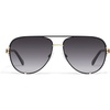 image:imageQUAY High Key Twist Non Polarized Unisex Aviator Sunglasses UV Protection Fashion Accessories for On The Go LifestyleBlackSmoke