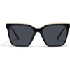 image:imageQUAY Level Up Sunglasses Oversized Womens Square Sunglasses with UV Protected Lenses Statement Designer ShadesBlack GoldSmoke Polarized