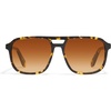 image:imageQUAY On the Fly Polarized Unisex Aviator Sunglasses UV Protection Oversized Fashion Accessories for On The Go LifestyleShiny Yellow Tortoise