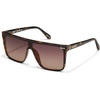 image:imageQUAY Oversized Nightfall Medium NonPolarized Shield Sunglasses for Men amp Women Unisex Shades with UVProtected LensesTortoiseBrown Polarized