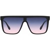 image:imageQUAY Unisex Nightfall Shield SunglassesBlackNavypeach