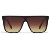 image:imageQUAY Unisex Shield Shield Polarized Shield Lenses with UV Protection Oversized SunglassesBlackBrown Yellow