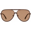 image:imageQUAY womens Aviator SunglassesDarkbrownTan