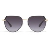 image:imageQuay  Womens Sunglasses Polarized Round Lenses with UV Protection Coffee Run Tortoise GoldBlack GoldSmoke