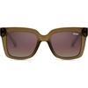 image:imageQuay  Womens Sunglasses Polarized Square Lenses with UV Protection Vibe CheckGreen Polarized