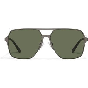 image:imageQUAY  Mens Sunglasses Aviator Lenses with UV Protection Backstage Pass GunmetalGreen